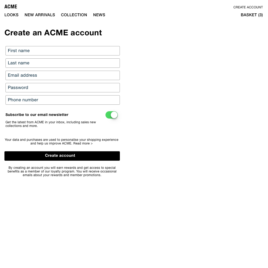 Automatic loyalty program opt-in Automatic loyalty program opt-in