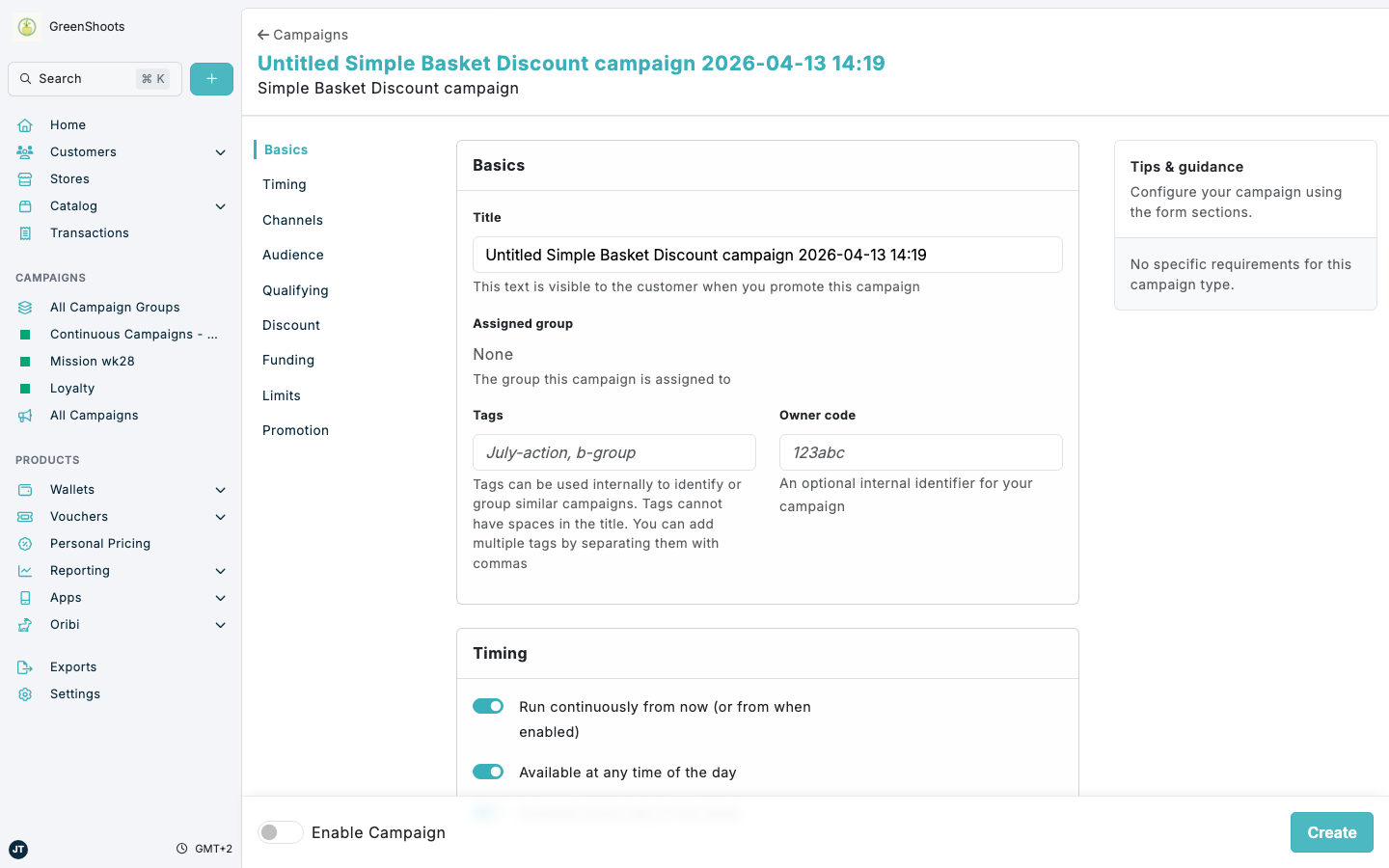 Creating a Personal Pricing promotion in Spaaza Console