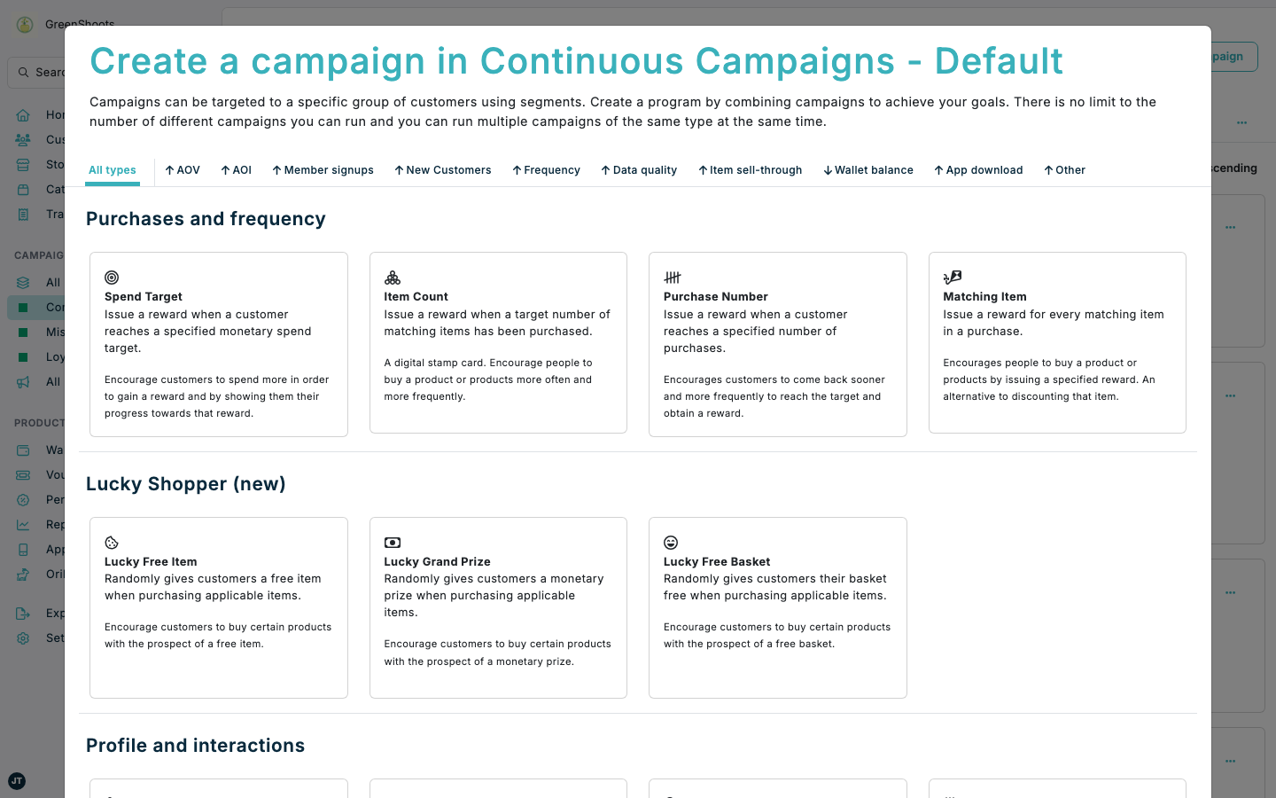 Create and edit campaigns in Spaaza Console
