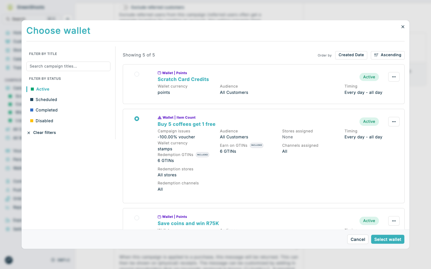 Issuing wallet entries through campaigns in Spaaza Console Issuing wallet entries through campaigns in Spaaza Console