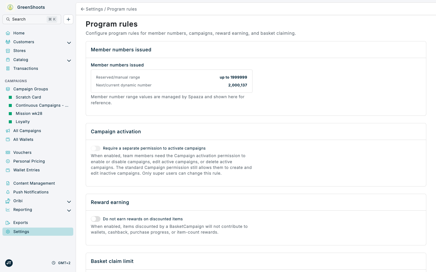 Program rules