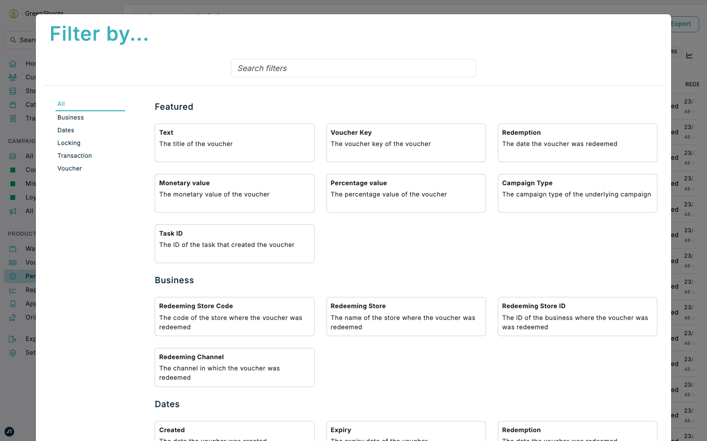 Filtering Personal Pricing records in Spaaza Console