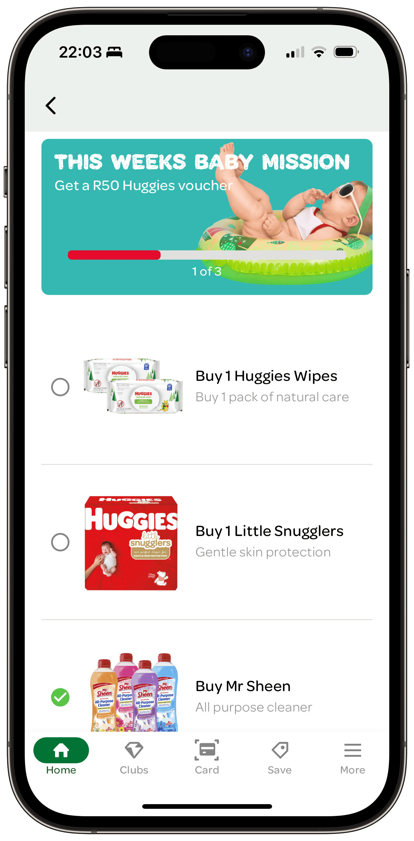 An example shopper mission created using the steps described below